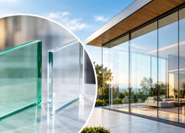 Clear Glass Comparison at a Modern Home